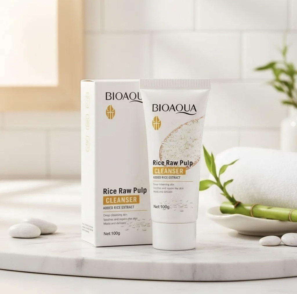 Limpiador facial - Bioaqua de arroz 100g