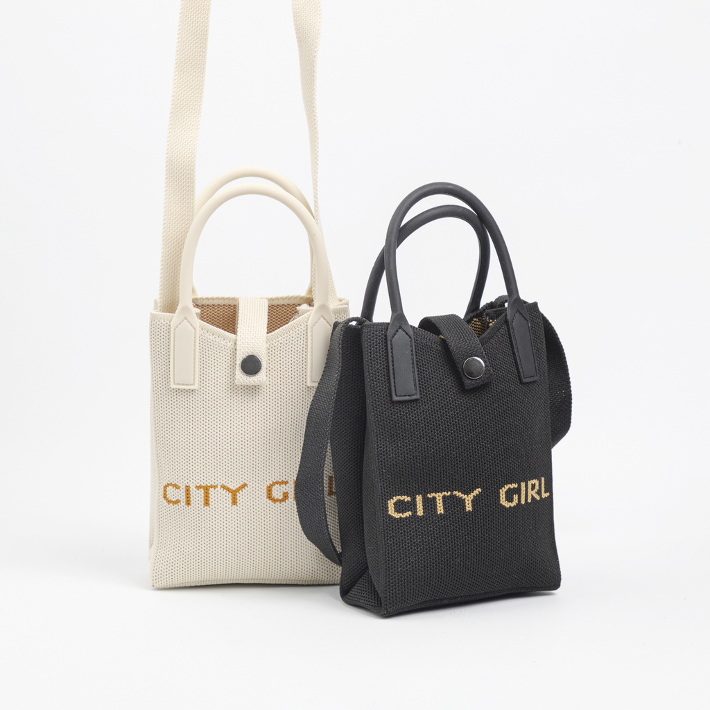 Cartera de tela City Girl