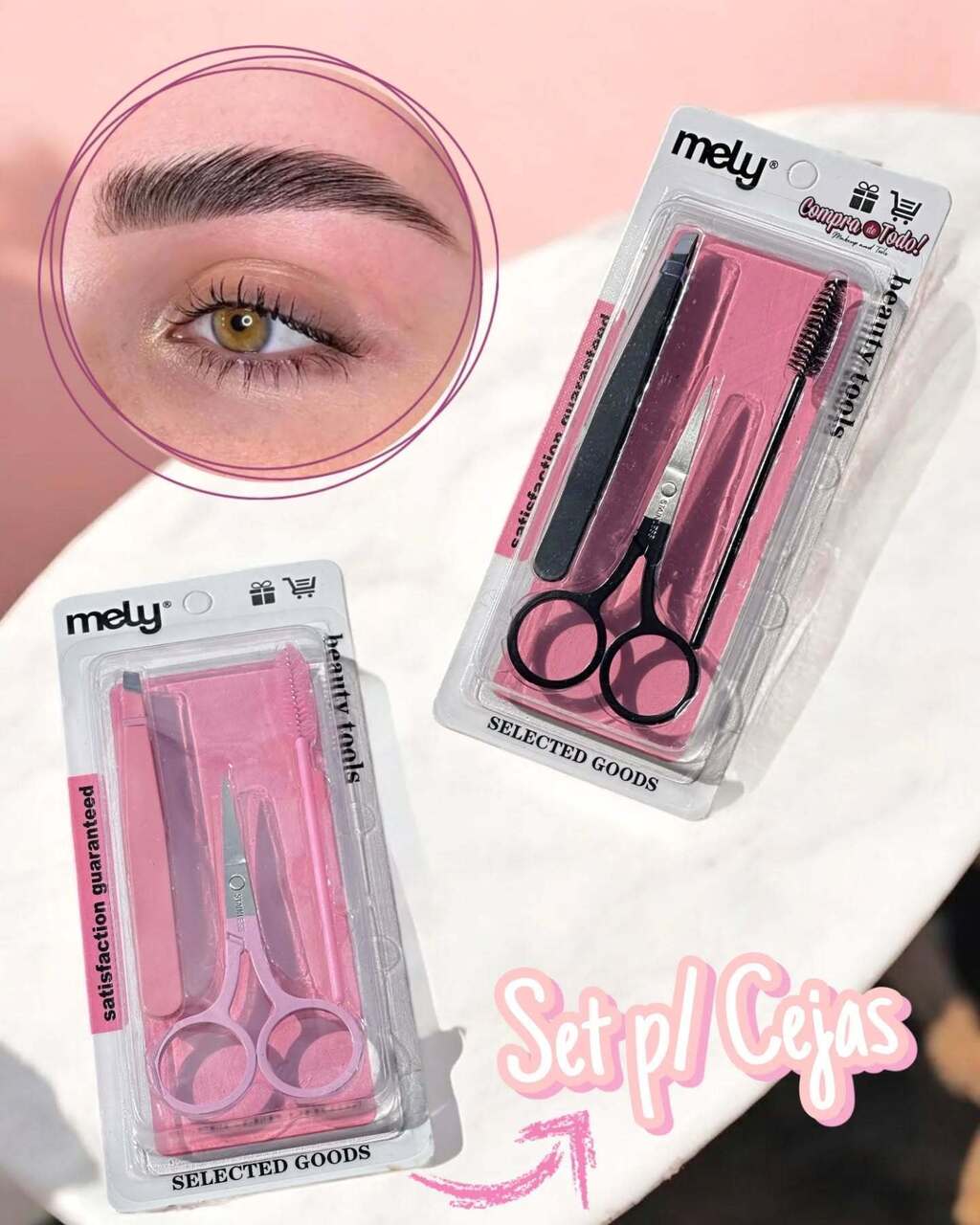 Set para cuidado de cejas Mely