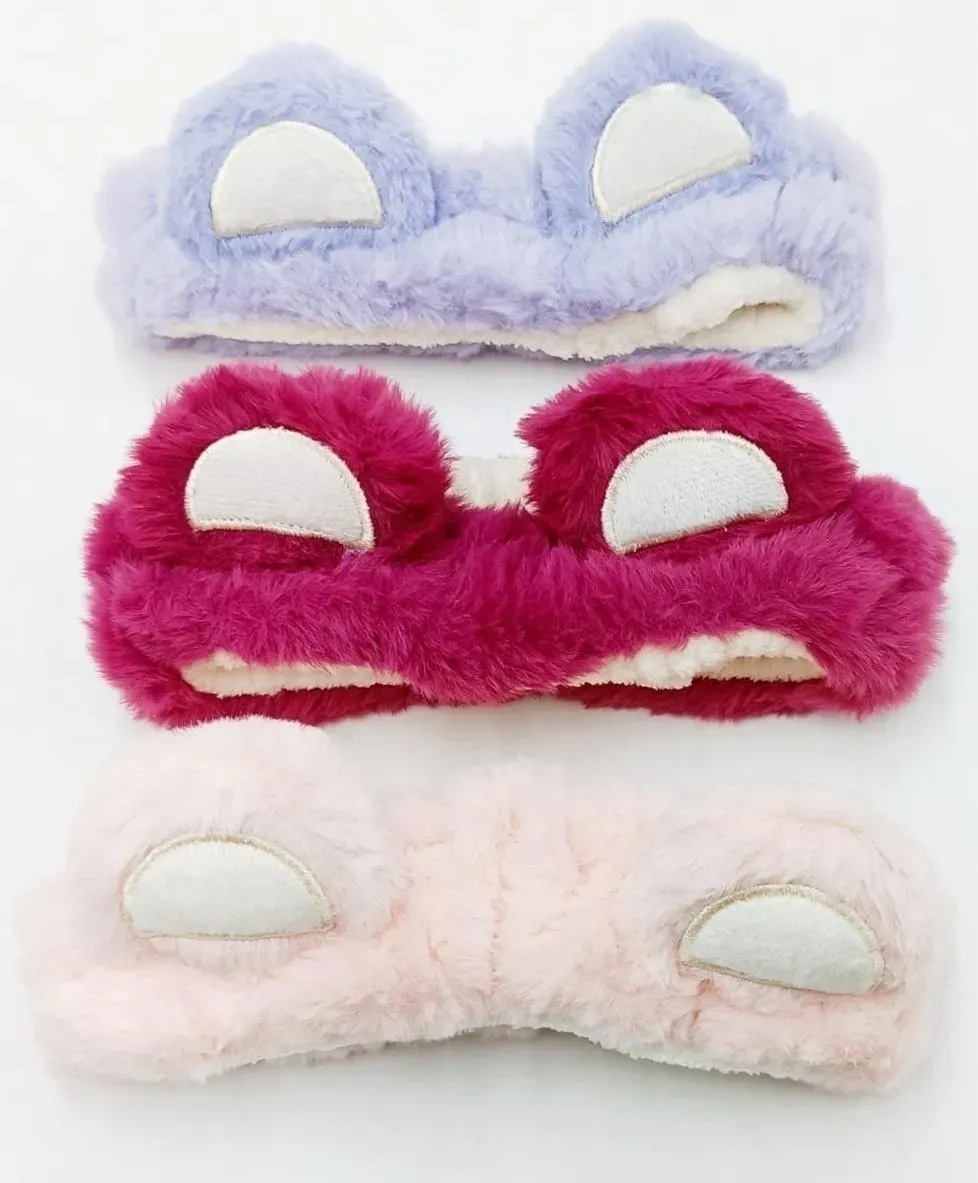 Vinchas para skincare de peluche