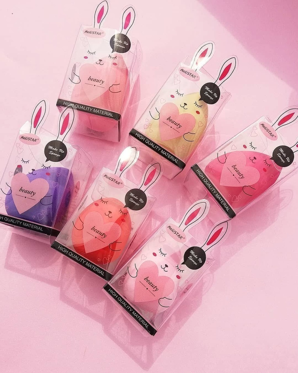 Esponja para maquillaje conejito